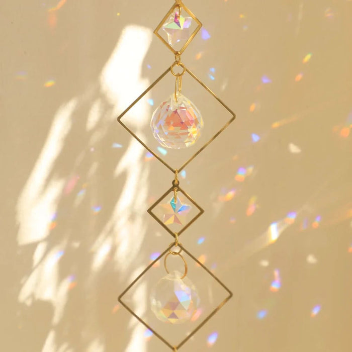 Rainbow Crystal Butterfly Suncatcher for Outdoor Decor