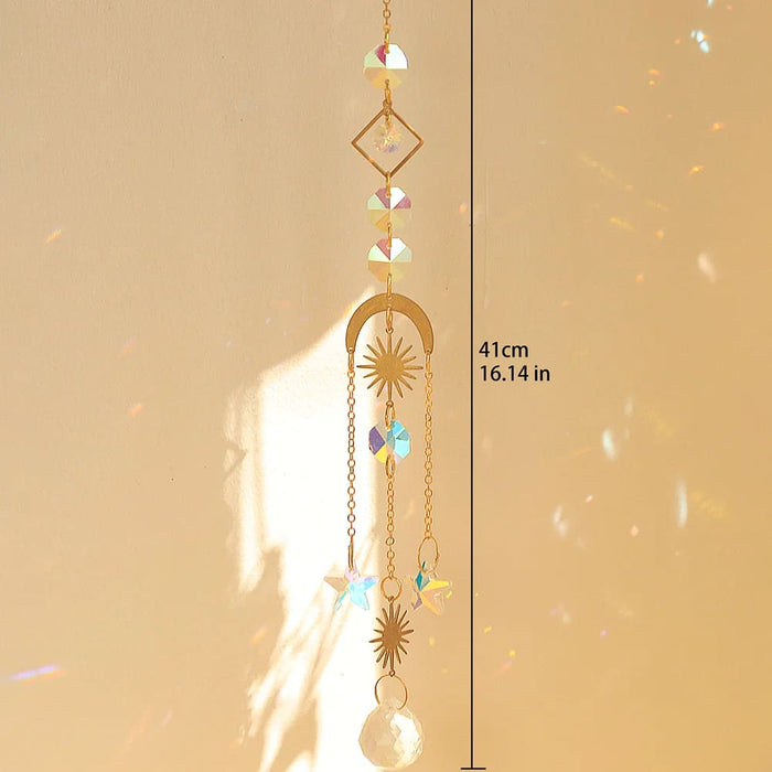 Rainbow Crystal Butterfly Suncatcher for Outdoor Decor