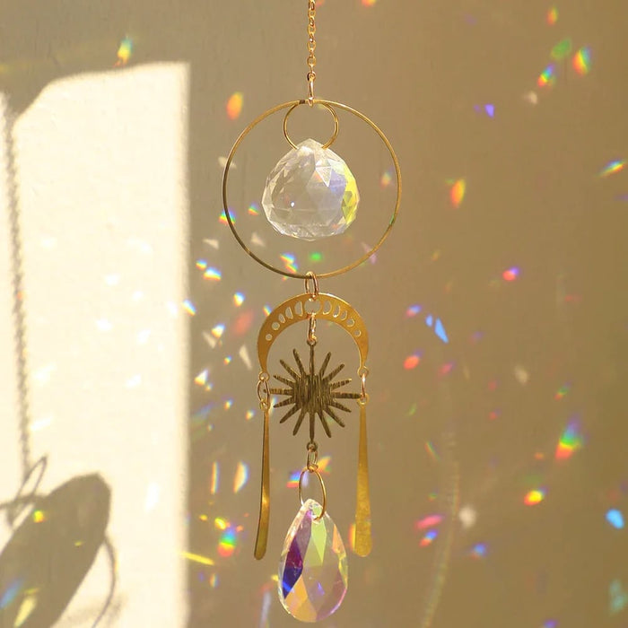 Rainbow Crystal Butterfly Suncatcher for Outdoor Decor