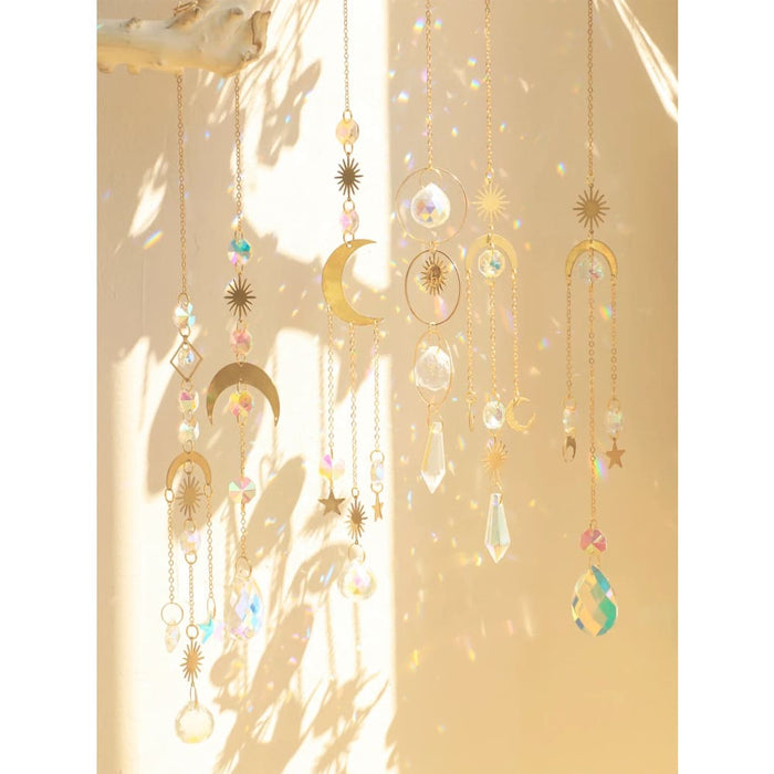 Rainbow Crystal Butterfly Suncatcher for Outdoor Decor