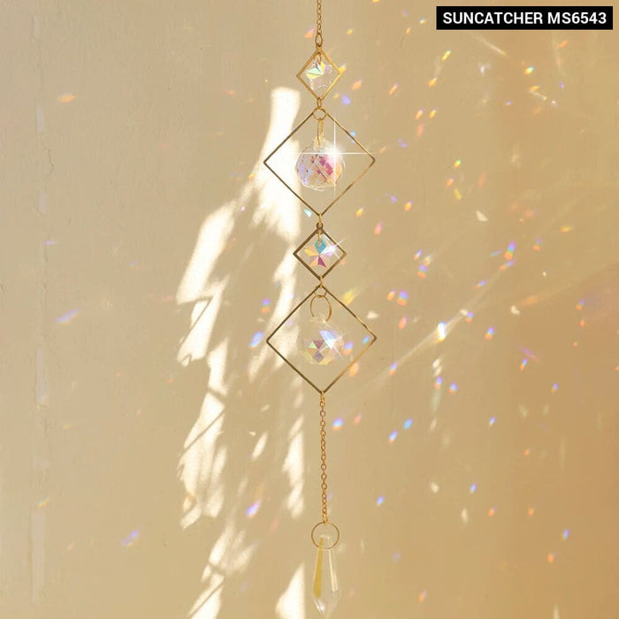 Rainbow Crystal Butterfly Suncatcher for Outdoor Decor