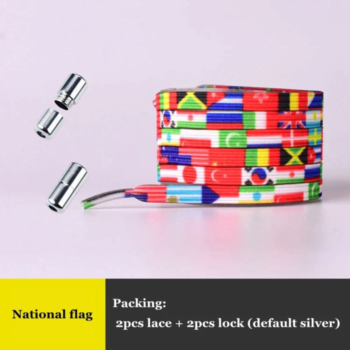 Rainbow Elastic Sneakers Colourful Flat B&s Without Ties