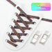Rainbow Elastic Sneakers Press Lock Without Ties Shoe Laces