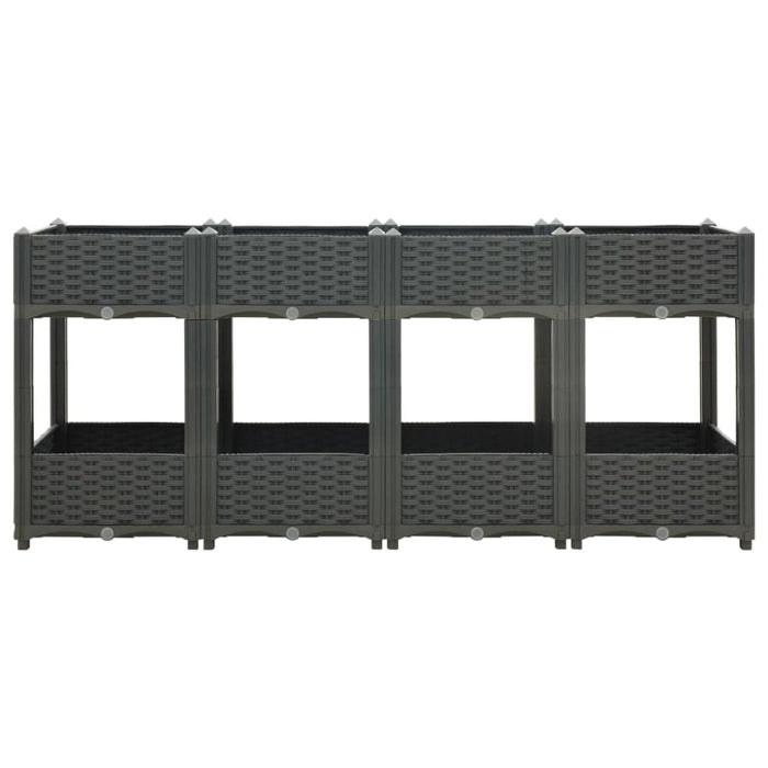 Raised Bed 160x40x71 Cm Polypropylene Tobabn