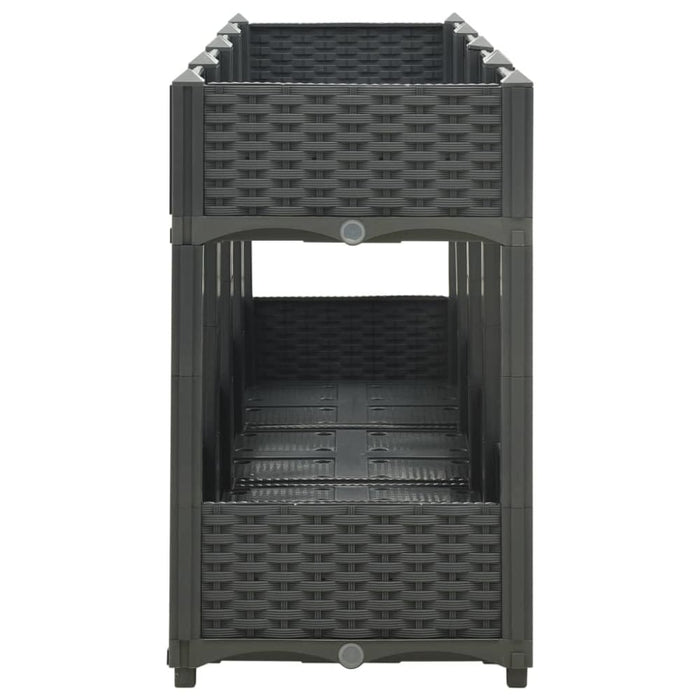 Raised Bed 160x40x71 Cm Polypropylene Tobabn