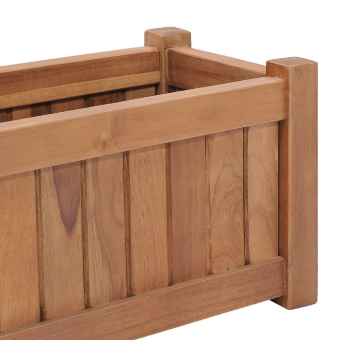 Raised Bed 50x25x25 Cm Solid Teak Wood Ankli
