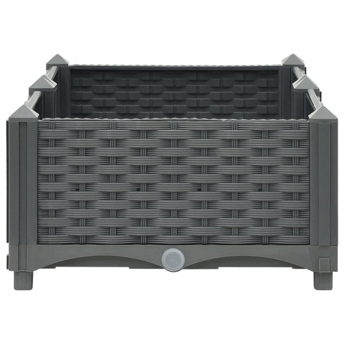 Raised Bed 80x40x23 Cm Polypropylene Tobtkn