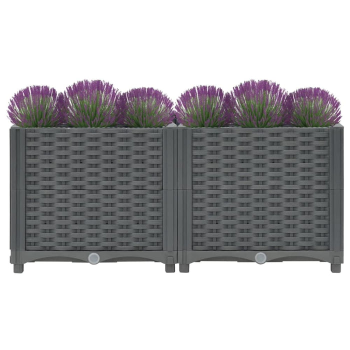 Raised Bed 80x40x38 Cm Polypropylene Tobabx