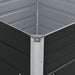 Raised Garden Bed 100x100x45 Cm Galvanised Steel Anthracite