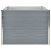 Raised Garden Bed 160x80x45 Cm Galvanised Steel Grey Aiboo