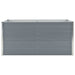 Raised Garden Bed 160x80x45 Cm Galvanised Steel Grey Aiboo