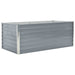 Raised Garden Bed 160x80x45 Cm Galvanised Steel Grey Aiboo
