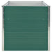 Raised Garden Bed 160x80x77 Cm Galvanised Steel Green Aibob