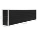 Raised Garden Bed 320x40x77 Cm Galvanised Steel Anthracite
