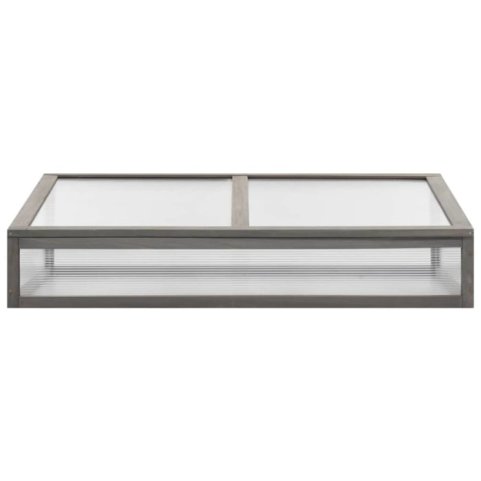 Raised Bed with Greenhouse 110x54x120 Cm Solid Fir Wood