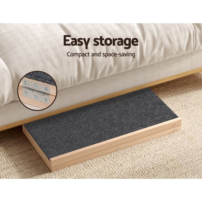 I.pet Dog Ramp Steps Adjustable Height for Bed Sofa Car