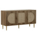Rattan Buffet Sideboard Storage Cupboard Cabinet Kitchen