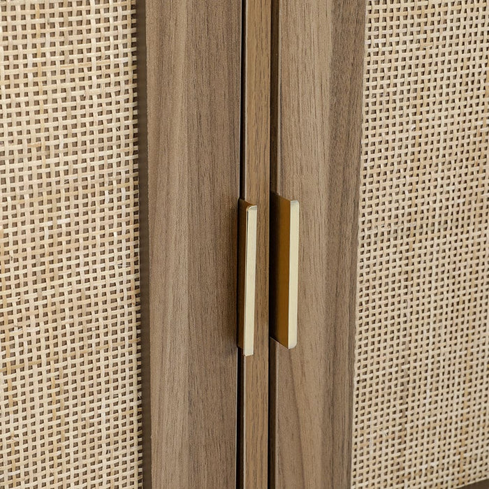 Rattan Buffet Sideboard Storage Cupboard Cabinet Kitchen