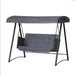 Rattan Swing Chair with Canopy Outdoor Garden Bench 3