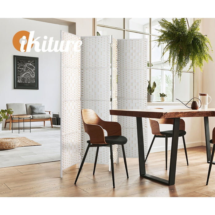 4 / 6 / 8 Panel Room Divider Privacy Screen Dividers Woven Wood Fold Stand
