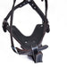 Real Leather Dog Harness with Center Metal Ring