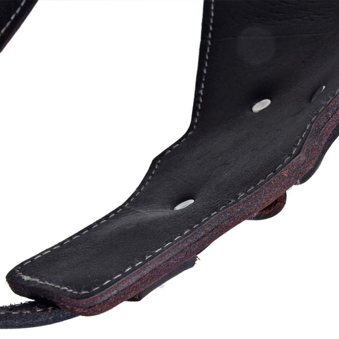 Real Leather Dog Harness with Center Metal Ring