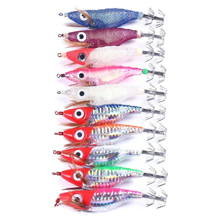 Realistic Shrimp Squid Fishing Bait 10 Colours
