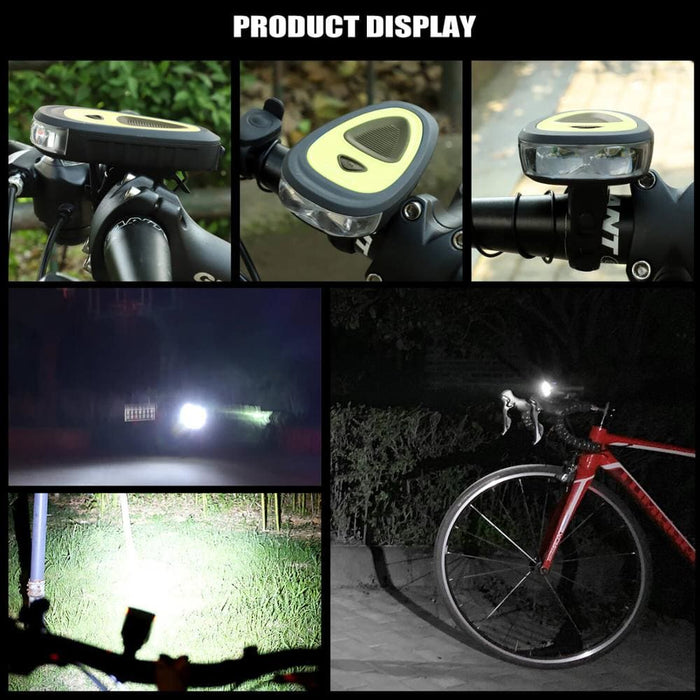 Usb Rechargeable 3 Modes Bicycle Headlight With Electric