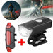 Usb Rechargeable Bike Light Set Front With Taillight Easy