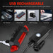 Usb Rechargeable Bike Light Set Front with Taillight Easy
