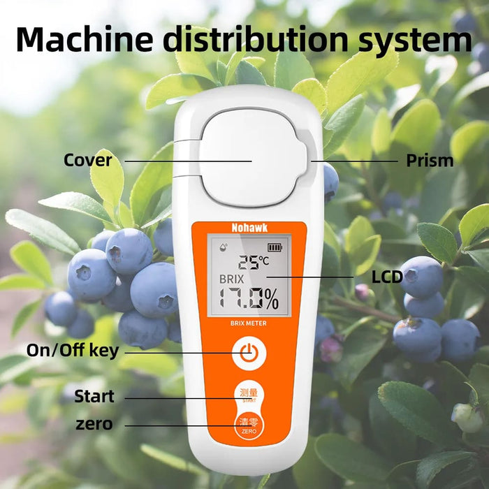 Rechargeable Brix Meter for Measuring Liquid Sugar Content