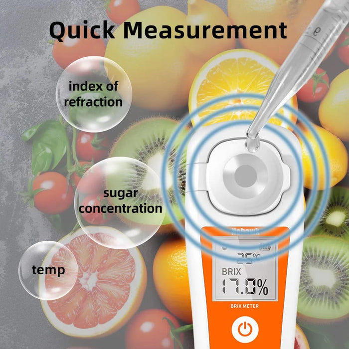 Rechargeable Brix Meter for Measuring Liquid Sugar Content