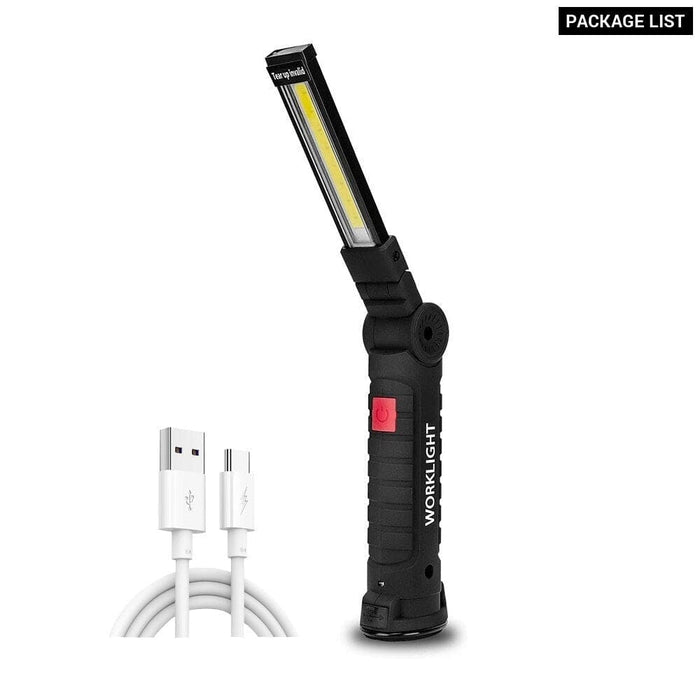 Rechargeable Camping Led Flashlight Work Light with Magnet