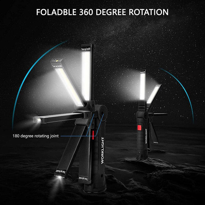 Rechargeable Camping Led Flashlight Work Light with Magnet