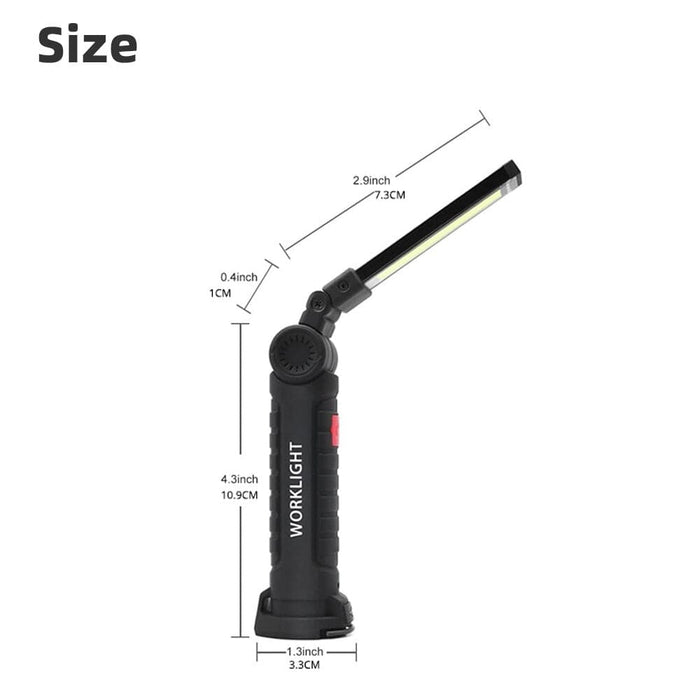 Rechargeable Camping Led Flashlight Work Light With Magnet