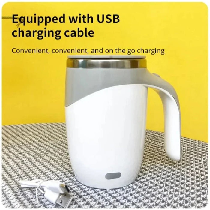 Rechargeable Electric Stirring Cup Mug Portable Stainless