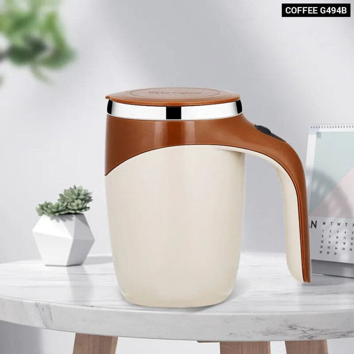Rechargeable Electric Stirring Mug For Coffee