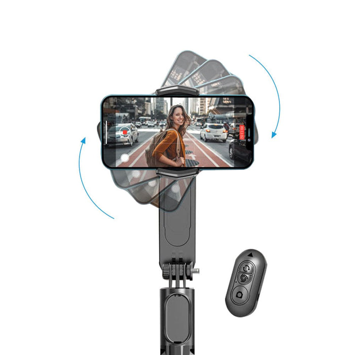 Vibe Geeks Usb Rechargeable Handheld Mobile Stabilizer Bt