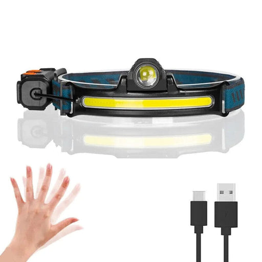 Rechargeable Induction Headlamp With Zoom And 6 Modes