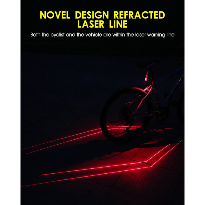 Usb Rechargeable Laser Bicycle Taillight