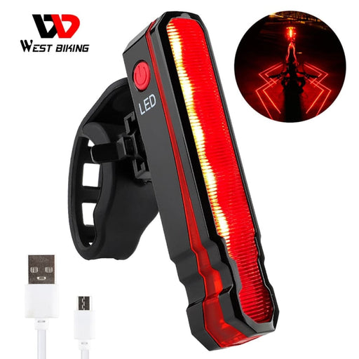 Usb Rechargeable Laser Bicycle Taillight
