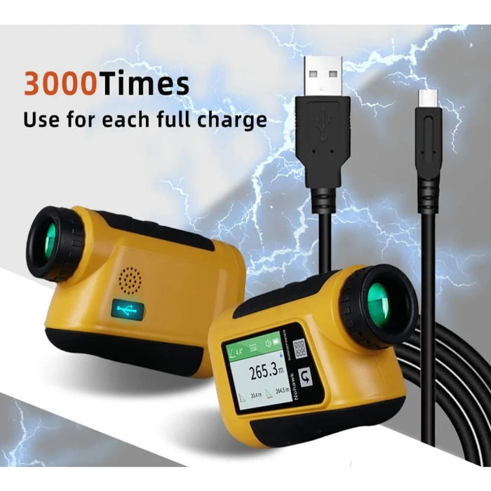 Rechargeable Laser Golf Rangefinder with Slope and Vibration