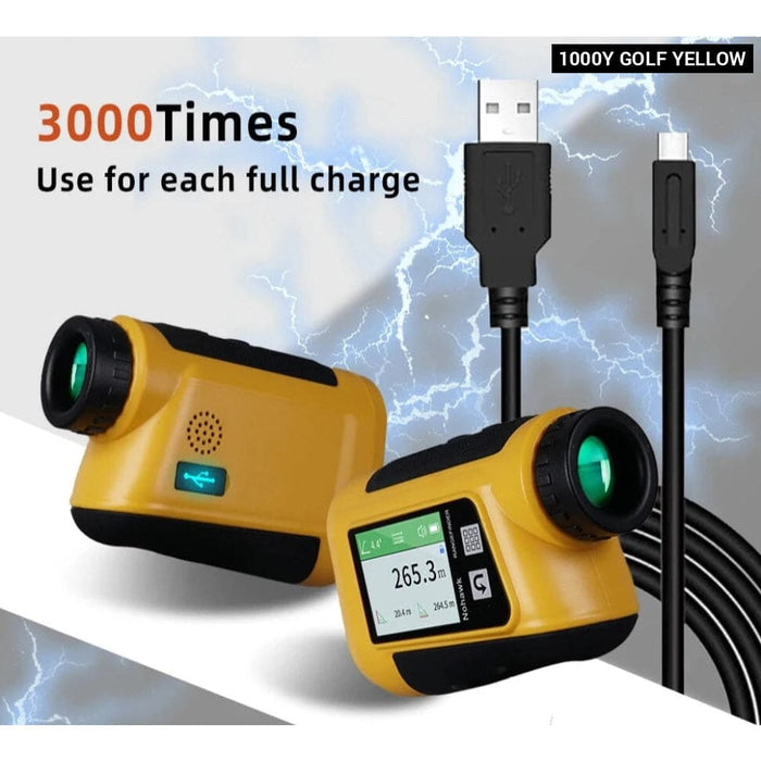 Rechargeable Laser Golf Rangefinder with Slope and Vibration