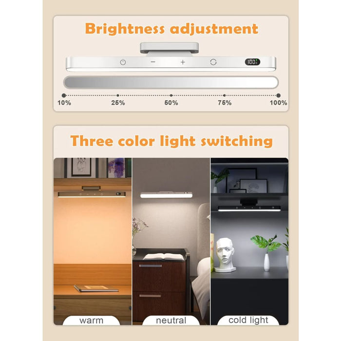 Rechargeable Led Desk Lamp with Touch Control and Magnetic