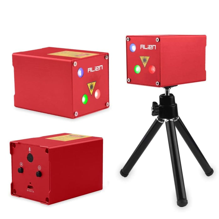 Rechargeable Mini Rgb Aurora Star Laser Projector Stage