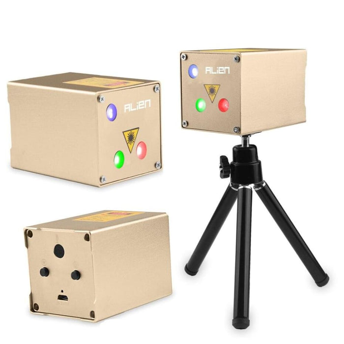 Rechargeable Mini Rgb Aurora Star Laser Projector Stage