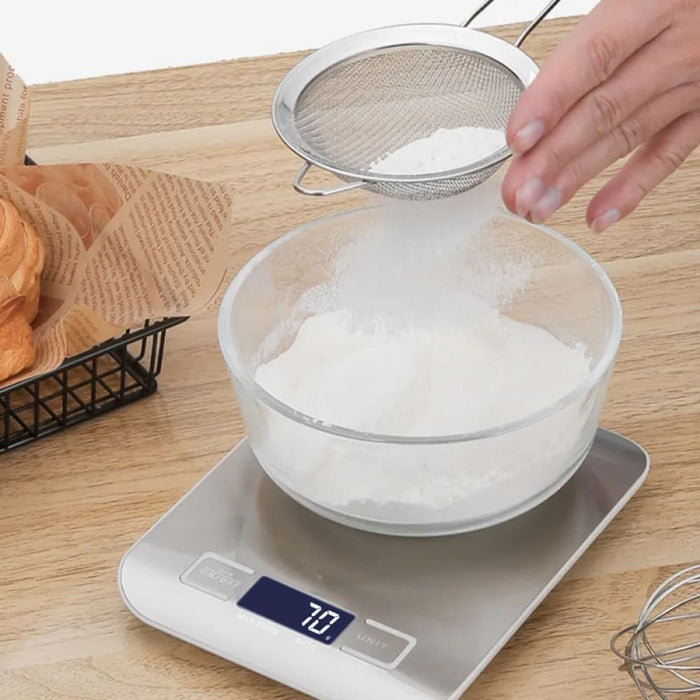 Rechargeable Stainless Steel Kitchen Scales