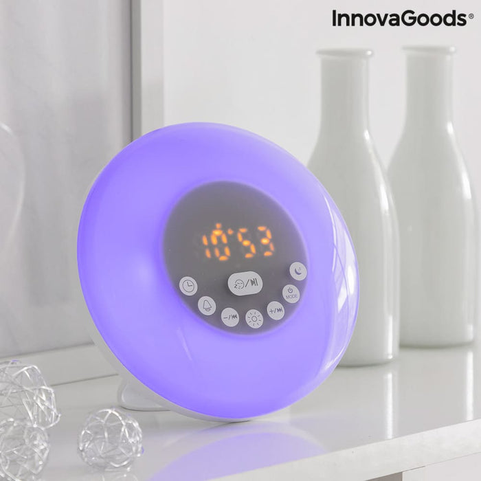 Rechargeable Sunrise Alarm Clock With Speaker Slockar