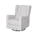 Recliner Armchair 360â° Swivel Grey Fabric