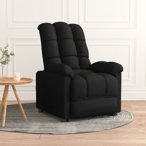 Recliner Chair Black Fabric Taxixt